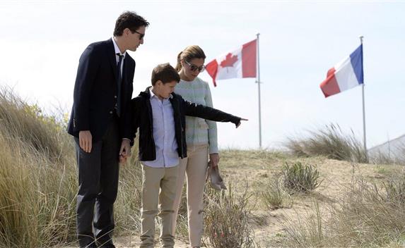 Trudeau à Juno Beach